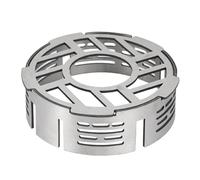 Anello INOX per fornello - Paravento per Fornello Campeggio | Paravento Stufa Outdoor | Anello Protettivo Portatile, Schermo Trekking, Accessorio Cucina Esterno, Barriera Fiamma Acciaio