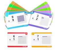 Anemeeoke 85 cartes flash multiplications - Tous les faits 0 à 12 tableaux de multiplication mathématiques, pour la 1ère à la 3e année, fournitures éducatives pour l'école à la maison