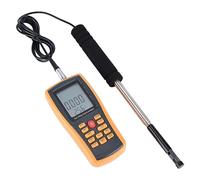 Anémomètre à fil chaud numérique portable Zenithaur, anémomètre à température de vitesse du vent, conception compacte avec rétro-éclairage, idéal pour le CVC et l'usage extérieur