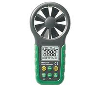 Anémomètre, Anémomètre numérique LCD, mesure électronique de la vitesse du vent et du volume d'air, avec affichage de la température et de l'humidité