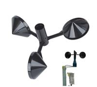 Anémomètre de vitesse du vent anémomètre extérieur ABS 3-cup pour la surveillance météorologique extérieur
