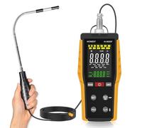 Anémomètre Mesureur Vitesse Air, AIOMEST Anemometer à Fil Chaud Professionnel Débitmètre air pour Débit et Vitesse de l'Air (m/s, m³/min) - Pour HVAC, VMC Conduits -Thermomètre Intégré, AI-9000F