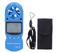 Anémomètre numérique 3V multifonctionnel portable, indicateur de vitesse du vent et de température (bleu)