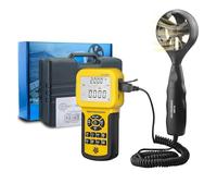 Anémomètre numérique de haute précision, vitesse du vent, Volume d'air, 856A, USB/portable, avec enregistreur de données et étui de transport