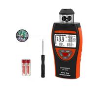 Anémomètre Numérique portatif GR-8806, avec boussole peut mesurer efficacement la vitesse du vent température℃/℉. Support vis de trépied, rétention de données, rétroéclairage nocturne