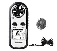 Anémomètre numérique pour mesurer la vitesse du vent, jauge de débit d'air pour mesurer la vitesse du refroidissement éolien, thermomètre jauge pour tir, planche à voile, pêche, chasse