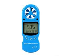 Anémomètre Portable ABS pour Mesure Précise du Vent(blue)