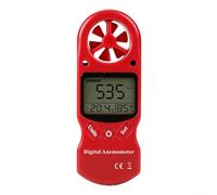 Anémomètre Portable ABS pour Mesure Précise du Vent(red)