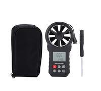 Anémomètre portable MS6252A, appareil de mesure de la vitesse du vent avec grand écran LCD rétroéclairé - haute précision, compact et robuste pour usage extérieur et professionne