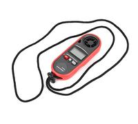 Anémomètre Portable Numérique LCD, Mesure Vitesse Vent 0,3-30m / s, Thermomètre Intégré, Compact Léger - Haute Sensibilité à Sept Volets, Conversion 6 Unités, Usage Extérieur e