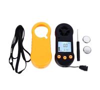 Anémomètre Portable Sans Fil, Mètre de Vitesse du Vent avec Écran LCD HD, Batterie Intégrée, Mesure Température et Vent - Précision ±5%, Usage Extérieur et Intérieur, Compact e