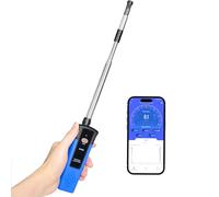 Anémomètre thermique, anémomètre à fil chaud avec application, 0 ~ 40 m/s, compteur de vent extensible pour la vitesse du vent, la température, le volume, 0-999900 pi³/min