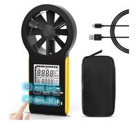 Anémomètres, Anémomètre portable rechargeable, anémomètre numérique tactile intelligent, anémomètre portable CFM