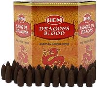 Anémone - Backflow Hem prémium - Cônes Naturels et Boisés - Lot de Boîtes (Sang de Dragon, 6 Boîtes)