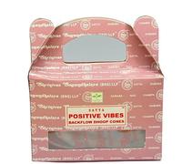 Anémone - Backflow SATYA prémium - Cônes Naturels et Boisés - Lot de Boîtes (Positive Vibes, 6 boîtes)