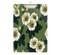 Anemone Coronaria Porte-bloc vert thérapeutique imperméable pour chauffeur de camion de football Taille 9 x 12,5 Tablas para escribir Silver Hold