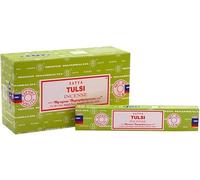 Anemone - Encens SATYA - Bâtonnets d'Encens Naturels - Boîtes de 15g (Basilic, 3 Boîtes)