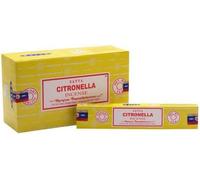 Anemone - Encens SATYA - Bâtonnets d'Encens Naturels - Boîtes de 15g (Citronnelle, 6 Boîtes) - (Anti-Moustique)