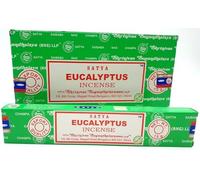 Anemone - Encens SATYA - Bâtonnets d'Encens Naturels - Boîtes de 15g (Eucalyptus, 12 Boîtes)