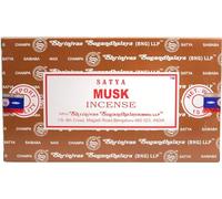 Anemone - Encens SATYA - Bâtonnets d'Encens Naturels - Boîtes de 15g (Musc, 3 Boîtes)