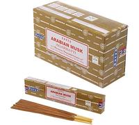 Anémone - Encens SATYA - Bâtonnets d'Encens Naturels - Boîtes de 15g (Musc Arabe, 1 Boîte)
