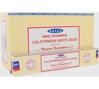 Anémone - Encens SATYA - Bâtonnets d'Encens Naturels - Boîtes de 15g (Sauge Blanche Californienne, 12 Boîtes)