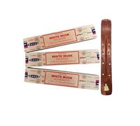 Anémone - Enecens SATYA prémium - Bâtonnets Naturels et Boisés - White Musk + Porte Encens