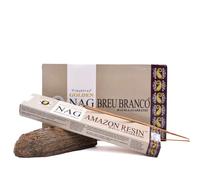 Anémone - Enecens Vijayshree Golden prémium - Bâtonnets Naturels et Boisés - Lot de Boîtes de 15g (Breu d'Amazonie, 1 Boîte)