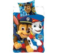 anemone Parure de lit Pat’ Patrouille Officielle en Microfibre 140x200 cm + 1 taie d'oreiller 63x63 cm - Paw (D)