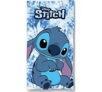anemone Serviette de Bain Stitch en Coton - Drap de Plage - Serviette de Plage 70 x 140 cm - Disney (Bleu Clair)