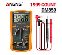 ANENG DM850-Multimètre numérique automatique professionnel, testeur de tension AC/DC automatique, outil de détection d'ampèremètre de courant Ohm, 1999 points Yellow with box