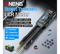 ANENG GN703 Pince multimètre intelligente LCR professionnelle pour test SMD ESR, mesure de capacité, résistance, inductance, pont LCR numérique, avec fonction de calibration GN703 Black