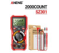 ANENG-Multimètre numérique SZ301,AC,DC,Votage,Courant,Testeur automatique,Électrique,Ohm,Ampèremètre,Puzzles,Compteur d'itance - Type Red with box #A