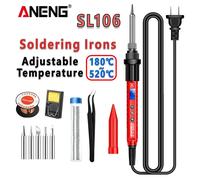 ANENG SL106 fer à souder électrique 110 V/220 V température réglable soudure prise US/EU outil de soudage professionnel PRO Red US Plug