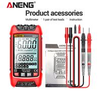 Aneng Sz02 Multimètre Numérique Intelligent Compteur De Capacité De Tension Ca/Cc 6000 Points Test De Transistor De Résistance À La Température Électrique Automatique - Type Sz01 Red