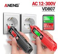 ANENG-Testeur de stylo électrique intelligent portable VD807, outils de détection de fil sans contact, induction d'un mot, capteur NCV, AC 12-300V, 50Hz, 60Hz VD807 black