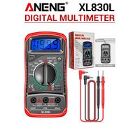 Aneng Xl830l 1999 Compte Multimètre Ménage Palm Hfe Transistors Testeur Compteur De Mesure Numérique 10a Dc Courant Multitesteur Outils - Type Xl830l Red Sheath