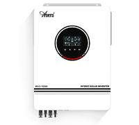 Anern 10200W Onduleur Hybride avec Régulateur Solaire 180A MPPT Entrée PV Max 500V DC48 V à AC 230 V Onduleur Solaire Entrée 2PV/Sortie 2AC Double Contrôleur MPPT avec WiFi