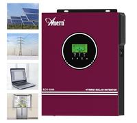 Anern 2KW Onduleur Solaire Hybride 12VDC à 230VAC Hors Réseau Onduleur Hybride MPPT 80A Intégré, Tension D'entrée PV Max.400V, Fonctionne avec des Batteries au Plomb et au Lithium
