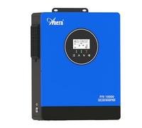 Anern Onduleur hybride 10 kW Onduleur solaire hors réseau 220 V-240 VCA intégrés 3 MPPT Pas besoin de batterie Peut fonctionner avec moteur 1,5 P+3P ou pompe à eau, tension MPPT 60-450 V CC