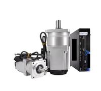 ANERTQUIH Servomoteur 750 W AC servomoteur 2,39 nm 80 Kit d'entraînement 3000 TR/Min + encodeur magnétique 17 Bits + RS485 avec Rapport de boîte Vitesses planétaire 5/3/10/15/20/50 220 v(Ratio 100)
