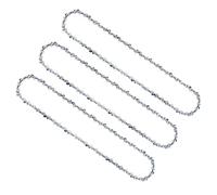 Anesty 3 chaînes de tronçonneuse de 40,6 cm, pas LP de 3/8", jauge de 1,3 mm, 57 maillons d'entraînement - Chaînes de tronçonneuse de 40 cm pour barre de tronçonneuse Oregon, Titan, Hawksmoor, Black