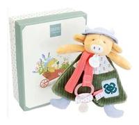 Aneth la vache - doudou attache-sucette Orange G