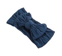 Anevous 1 bandeau turban pour bébé - En nylon - Avec nœud doux - Élastique - Pour nouveau-nés, tout-petits - Bleu roi
