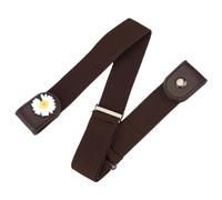 Anevous 1 ceinture réglable sans boucle pour homme ou femme, ceinture élastique sans boucle, ceinture invisible réglable, ceinture extensible pour pantalon en jean, café A