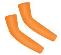 Anevous 1 paire de manchettes pour enfant, unisexe, manchons d'été, protège-bras anti-UV, manches de protection solaire, manchons de compression pour volley-ball, football, filles, garçons, Orange, M