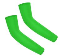 Anevous 1 paire de manchettes pour enfant, unisexe, manchons d'été, protège-bras anti-UV, manches de protection solaire, manchons de compression pour volley-ball, football, filles, garçons, vert gazon