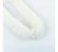 Anevous Boa de 2 m pour bricoler, couleur unie, écharpe à plumes moelleuse, bandes de plumes, décorations de mariage, pour couture, artisanat, décoration de costume, fête, carnaval, blanc