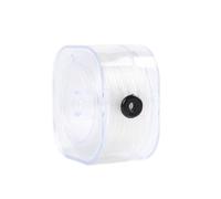 Anevous Fil élastique à bijoux, 0,2 mm x 230 m - Bande élastique pour bracelets, bracelets - Ruban élastique - Fil de bijoux carré en nylon pour travaux manuels, bracelets, bijoux en perles, blanc A