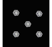 Anevous Lot de 12 patchs brodés en dentelle blanche - Motifs papillons et fleurs - À coudre - Pour décoration, bricolage, vêtements - Blanc B